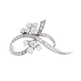 Broschenanhänger mit Altschliffdiamanten