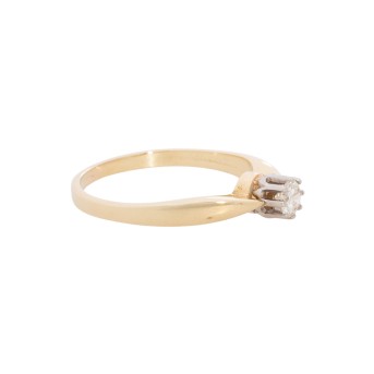 Solitaire-Ring mit Brillant,