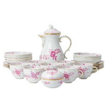 MEISSEN coffee service 'Indian flower purple', 20th century