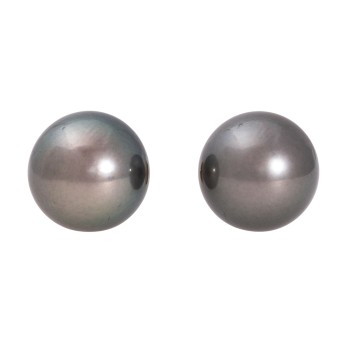 Ohrstecker mit grauen Tahitizuchtperlen
