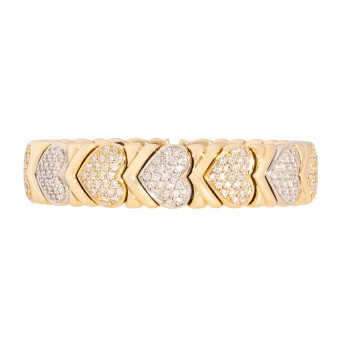 Bangle with diamonds approx. 2.5 ct 