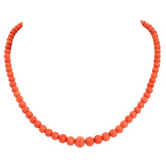 Kette aus feinen Mittelmeerkorallen,