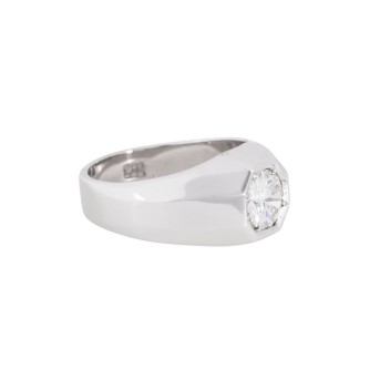 Ring mit Brillantsolitaire von 0,78 ct
