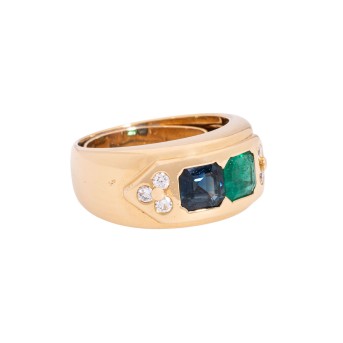 WALTER ERCKERT, ring with sapphire,