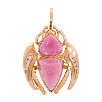 WALTER ERCKERT Anhänger/Brosche 'Käfer',