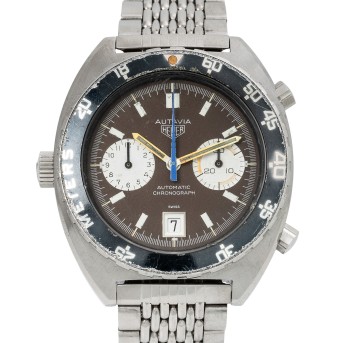 HEUER HEUER seltene Vintage Autavia Diver 'Decompression Tropical' Herren Chronograph, Ref. 11630.