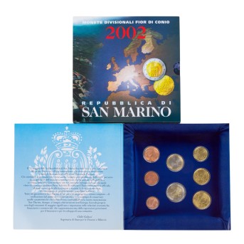 San Marino - Kursmünzensatz 2002. 2 Stück.