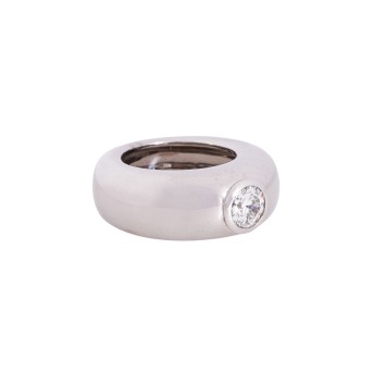 Bandring mit Brillant ca. 1,0 ct,
