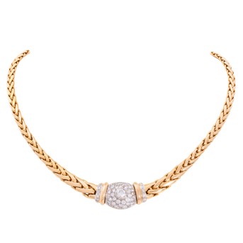 TÄNNLER TÄNNLER ZÜRICH Collier mit Brillanten von zus. ca. 2 ct