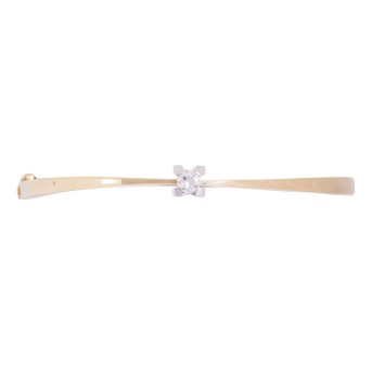 Bangle with brilliant-cut diamond 0.31 ct (eng.),