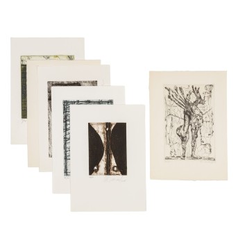 Konvolut 6 Graphiken für ZET: Dahmen, Grass, Hrdlicka, Schulze, Schumacher und Sonderborg,