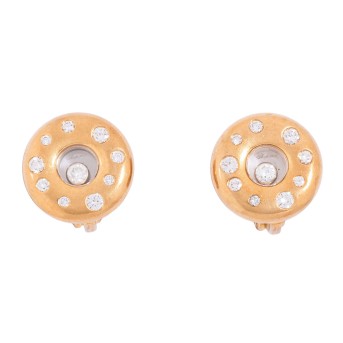 CHOPARD ear clip 'HAPPY DIAMONDS' with 19 brilliant-cut diamonds