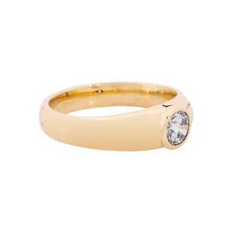 Ring with brilliant-cut diamond approx. 0.60 ct, 
