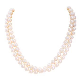 Doppelreihige Akoya- Perlenkette,