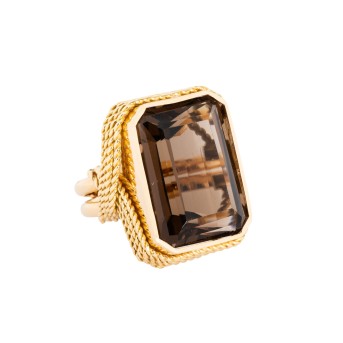 Ring mit Rauchquarz,