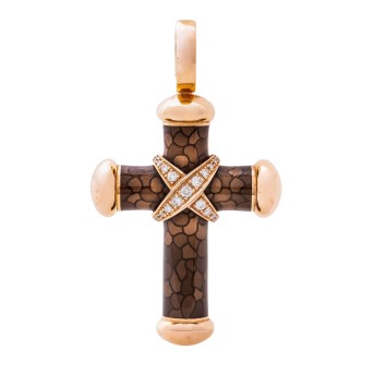 LEO WITTWER LEO WITTWER Kreuzanhänger mit Brillanten