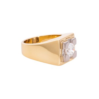 Ring mit Brillant von ca. 1,6 ct,