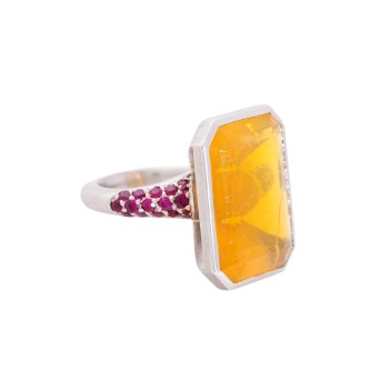 GÜNTER KRAUSS GÜNTER KRAUSS Ring mit Feueropal