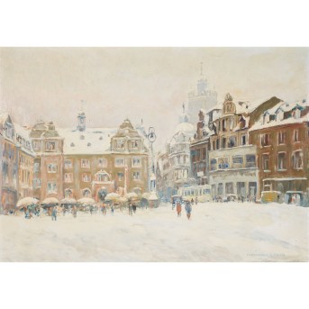 BARTH, FERDINAND (1902-1979) 'Darmstadt im Winter' 1974