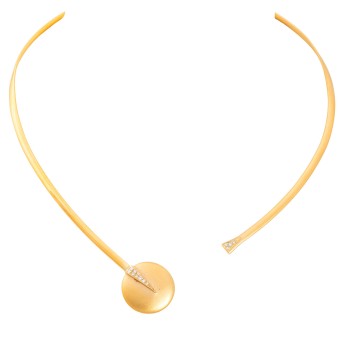 Halsreif mit 13 Brillanten