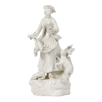 HÖCHST HÖCHST 'Schäferin auf Sockel', 19. Jh.