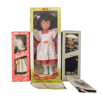 KÄTHE KRUSE KÄTHE KRUSE 3-tlg Konvolut Puppen, 1988/89,