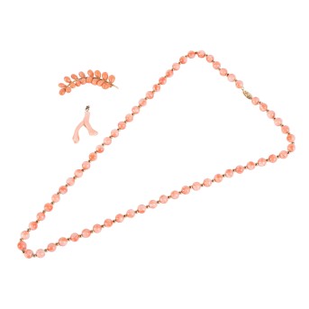 Konvolut Korallenschmuck,