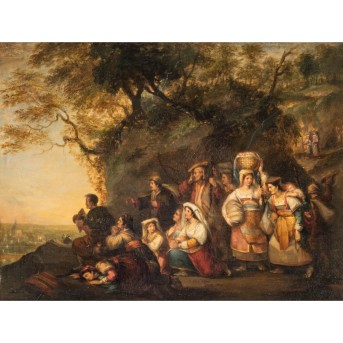 ALMA-TADEMA, L. (engl. Künstler/in 18./19. Jh.), 'Anbetung',