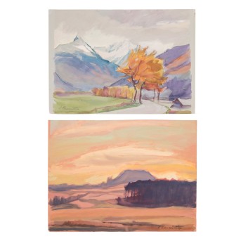 BAREUTHER, LIESL (1899-1970), 2 Landschaften,