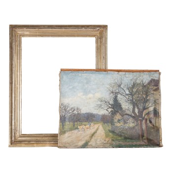 DRÜCK, HERMANN (1856-1931), 'Landschaft bei Neckartenzlingen',