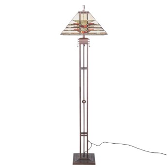 CLAYRE & EEF,  STEHLAMPE  IM TIFFANY-STIL „INDIANISCH“,