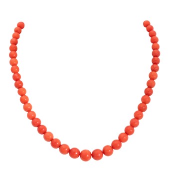 Collier, 59 Sardegna Korallenkugeln