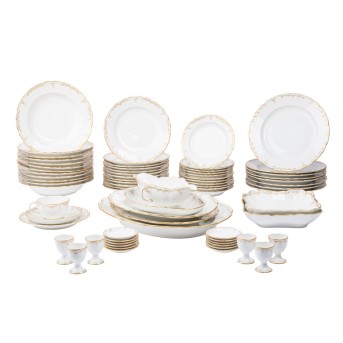 KPM extensive dinner service 'Neuglatt, gold', 20th century