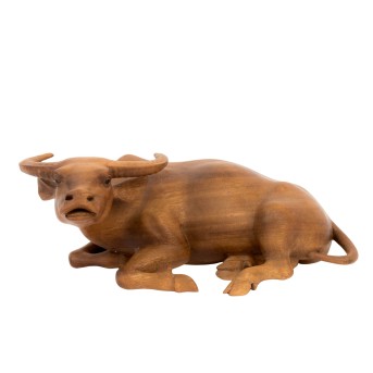 Skulptur eines Wasserbüffels.