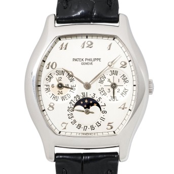 PATEK PHILIPPE rare Neo-Vintage Complications 'Perpetual Calendar' men's watch, Ref. 5040P-014. from 1998.