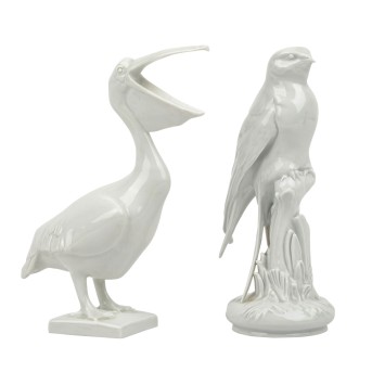 MEISSEN MEISSEN 2 Vogelfiguren, 20. Jh.