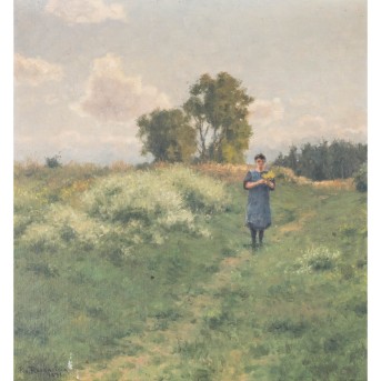 RAVENSTEIN, PAUL VON (1854-1938), 'Sommerabend', 1931,