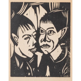 GOTHEIN, WERNER (1890-1968), 'Lausbuben', 1919,