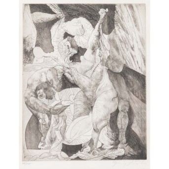 KNOKE, HEINZ (1922 - 1991), figürliche Komposition,