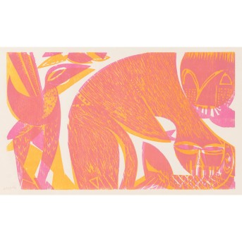 GRIESHABER, HAP (1909-1981), 'Katze, Fisch und Vogel', 1960,