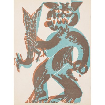 GRIESHABER, HAP (1909-1981), 'Die Füße des Donners',