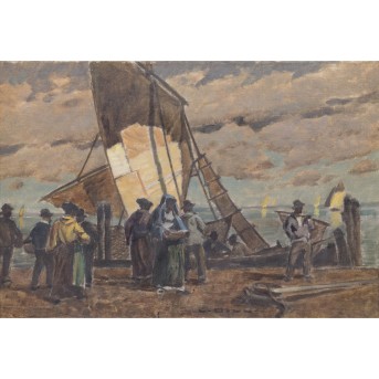 DILL, LUDWIG (1848-1940), 'Fischervolk Chioggia',