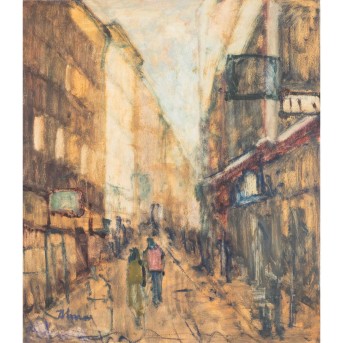 ULMER, OTTO (1904-1973) 'Strasse in Salzburg' 1958