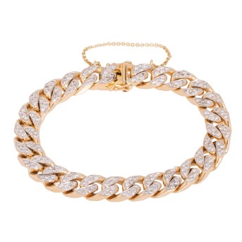 Armored bracelet with 260 diamonds,