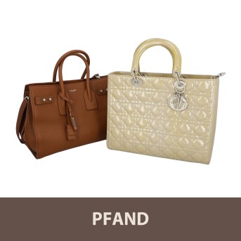 PFANDAUKTION - DIOR Henkeltasche "LADY DIOR", SAINT LAURENT Henkeltasche "SAC DE JOUR SMALL".