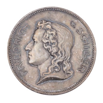 Dt. Kaiserreich - Versilberte Bronzemedaille 1905, auf den 100. Todestag