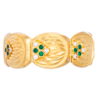 FRIES ARAUNER bracelet with emeralds 