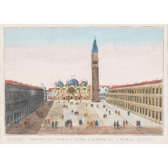 KÜNSTLER DES XVIII JAHRHUNDERTS 'Prospectus versus Templ Cathedarale S. Marci'