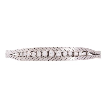 Armband mit Brillanten von zus. ca. 1,5 ct,
