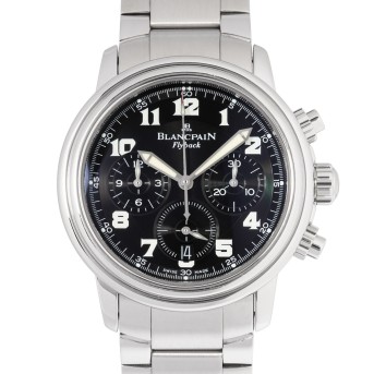 BLANCPAIN Leman Flyback Ref 2185 men's chronograph from 2002 with papers. 